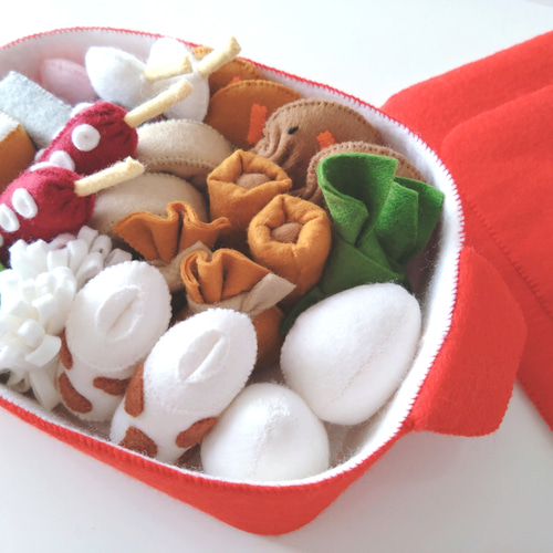 aki様☆専用 フエルトおままごと フェルトのおでんセット♡フェルトおままごと おもちゃ・人形