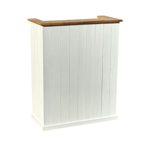 色・サイズ変更可能】ホワイト 横幅90cm 受付 木製 レジカウンター