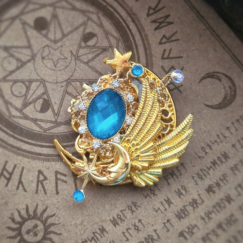 星詠の紋章ブローチ 上級魔法ハイウィザード専用 869 ブローチ くら
