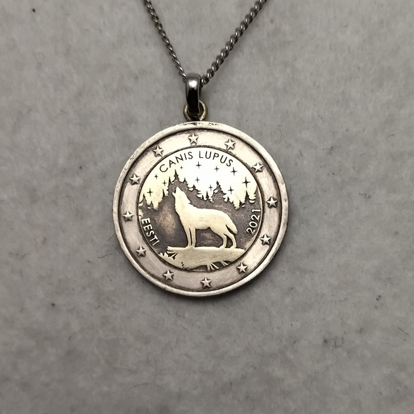 トキメキ帝国の桃色ガブリエル オオカミ　狼　ネックレス ペンダント　王様　王冠 トキメキ帝国の桃色ガブリエル オオカミ 狼 ネックレス ペンダント