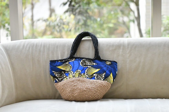 2025 新品非洲蠟染籃子包（紅色）定制 第5張的照片