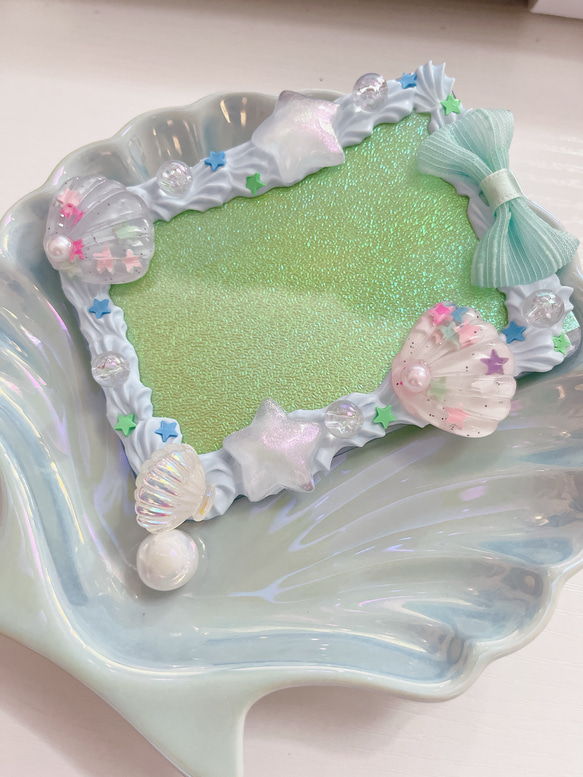 ホイップデコトレカケース シェル ライトブルー その他雑貨