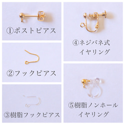 ⌘梅玉⌘  水引アクセサリー　水引ピアス　水引イヤリング　 12枚目の画像