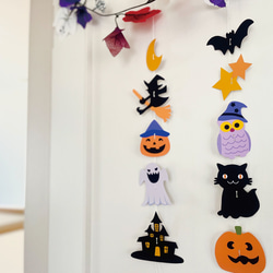 ハロウィンのモビール風ガーランド 2枚目の画像