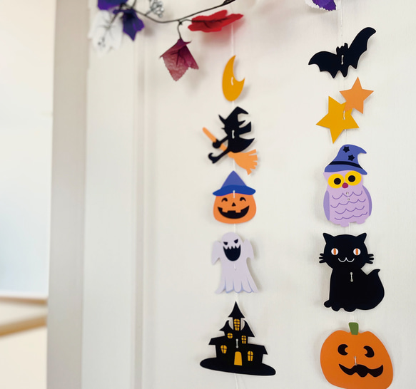 ハロウィンのモビール風ガーランド 2枚目の画像