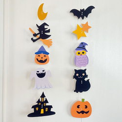 ハロウィンのモビール風ガーランド 1枚目の画像