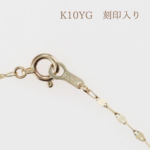 クリスマスにも♡つけっぱなし K10 シンプル 華奢 ペタル チェーン