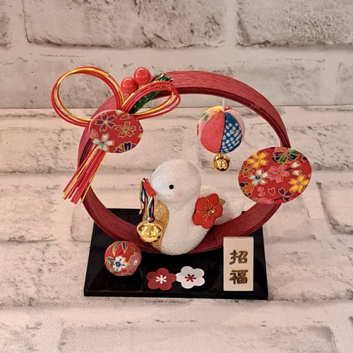 ちりめん細工 クリスマス お正月 季節の置物 ハンドメイド ちりめん細工 クリスマス お正月 季節の置物 ハンドメイド