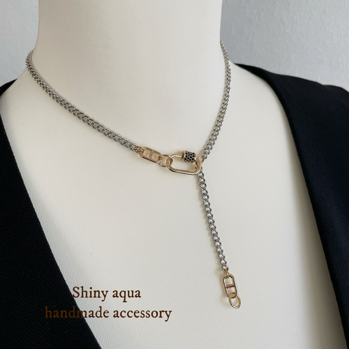 chopovalowena カラビナネックレス Chopova Lowena カラビナ ネックレス | シルバートーン