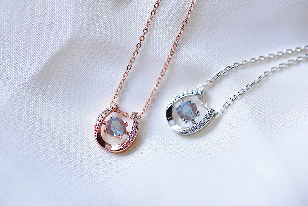 幸運のモチーフ｜ホースシュー × サフィレット【SV925｜ネックレス】 17,928円