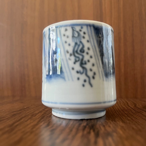 古伊万里染付昇龍猪口 おちょこ・ぐい呑み・徳利 antique art nozomi