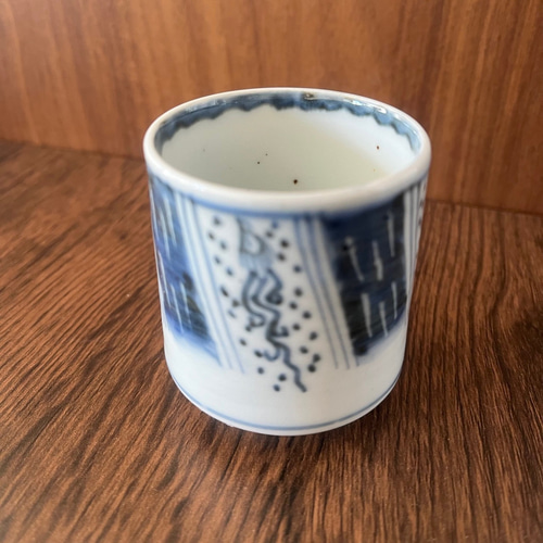 古伊万里染付昇龍猪口 おちょこ・ぐい呑み・徳利 antique art nozomi