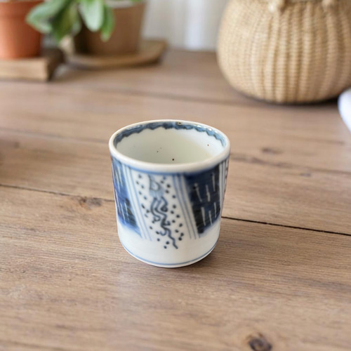 古伊万里染付昇龍猪口 おちょこ・ぐい呑み・徳利 antique art nozomi