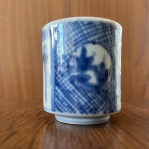 古伊万里　染付　金彩　七宝　色絵　覗き猪口　2客 古伊万里 染付 金彩 七宝 色絵 覗き猪口 2客 古伊万里 染付 金彩 七宝