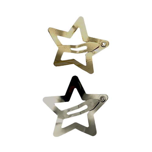 ハンドメイド パッチンピン  ✳︎25 パッチン留め 星 ピン スター 20個 シルバー シンプル ハンドメイド