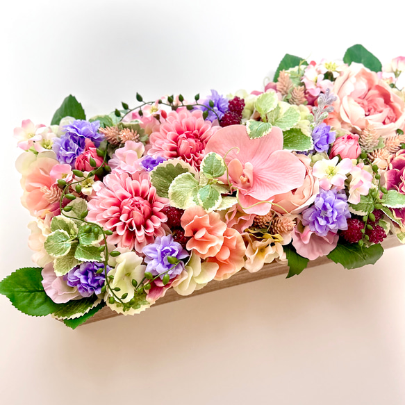 □ピンクガーデンのフラワーアレンジ□ アレンジメント アーティ