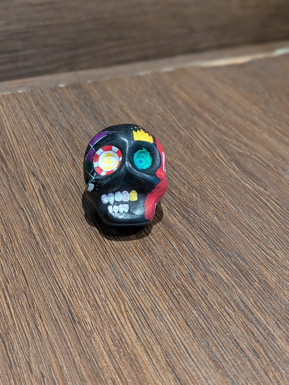 ギャンブルドクロ 置物 オブジェ 石 髑髏 彫刻 Nikka~ニッカ~ 通販 