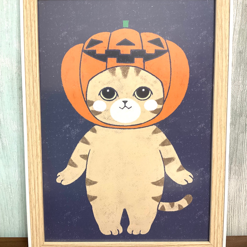 かぼちゃ猫 イラスト つじ本 ひいろ 通販 18295347｜Creema