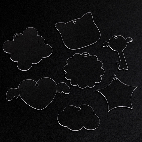 A573-R 12個 アクリル プレートチャーム 推し活アイテム アクリル