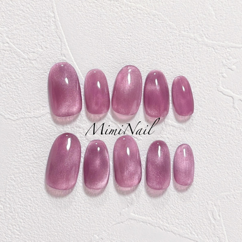 ［33］ネイルチップ マグネットネイル うるうるネイル うる艶 ぶるぷる ピンク うるうる✖︎マグネット💅✨ 新色のピンクベージュふたたび