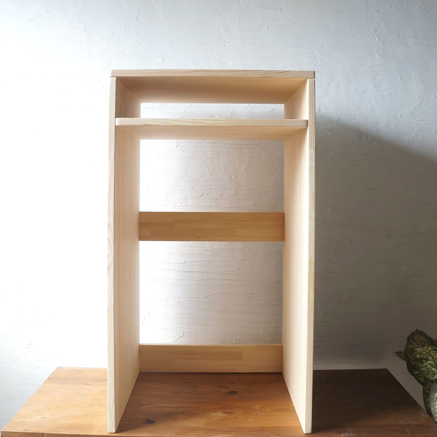 私の家事室 Cube シェルフ 作業台  テーブル 玄関 キッチン ゴミ箱置き ディスプレイ いろいろな用途に