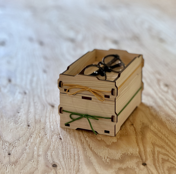 ヒノキ スタッキングティッシュケース/小物入れ 『コバコ/KOBAKO』 4枚目の画像