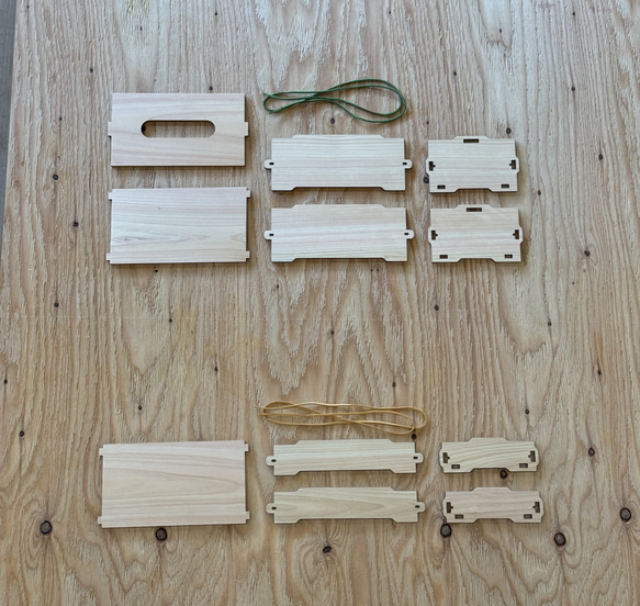 ヒノキ スタッキングティッシュケース/小物入れ 『コバコ/KOBAKO』 5枚目の画像