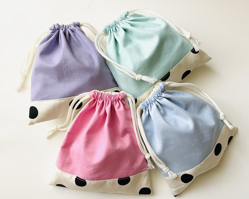 480a いちご　ミルク　ピンク　ストライプ　フリル　給食袋　巾着袋　コップ袋 480a いちご ミルク ピンク ストライプ フリル 給食袋 巾着袋 コップ袋