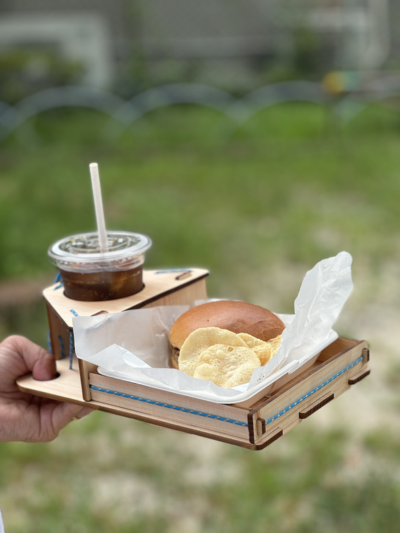 木製アウトドアトレイ　ピクモ/PICMO 6枚目の画像