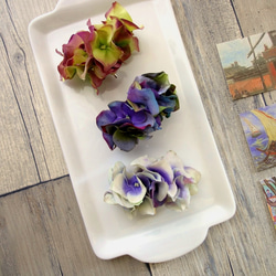 紫陽花バレッタ 新作 4色 夏の陽射しにもcute♪ バレッタ 櫻子 通販