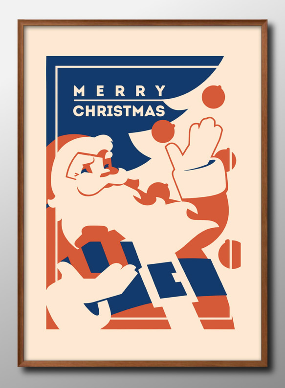 特大サイズ　Xmas・サンタクロース　アートポスター　600×720 Amazon｜アートポスター絵プリントクリスマスシリーズサンタクロース