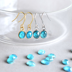 【限定数のみ・Sタイプ】地球の石　クリソコラクリスタル　サージカルステンレスネックレス40㎝ 17枚目の画像