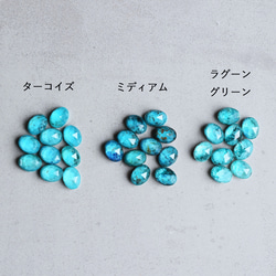 【限定数のみ・Sタイプ】地球の石　クリソコラクリスタル　サージカルステンレスネックレス40㎝ 2枚目の画像