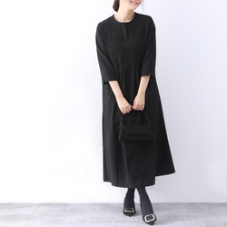 【即納】裾上げ無料♪サイズオーダー可♪全18色　フォーマル　ピンタック　ワンピース（45） 4枚目の画像