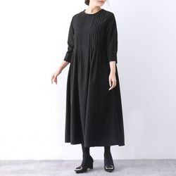 【即納】裾上げ無料♪サイズオーダー可♪全18色　フォーマル　ピンタック　ワンピース（45） 5枚目の画像