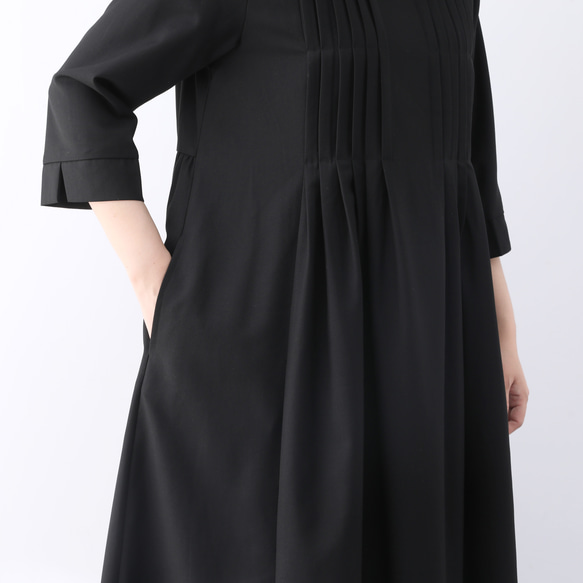 【即納】裾上げ無料♪サイズオーダー可♪全18色　フォーマル　ピンタック　ワンピース（45） 12枚目の画像