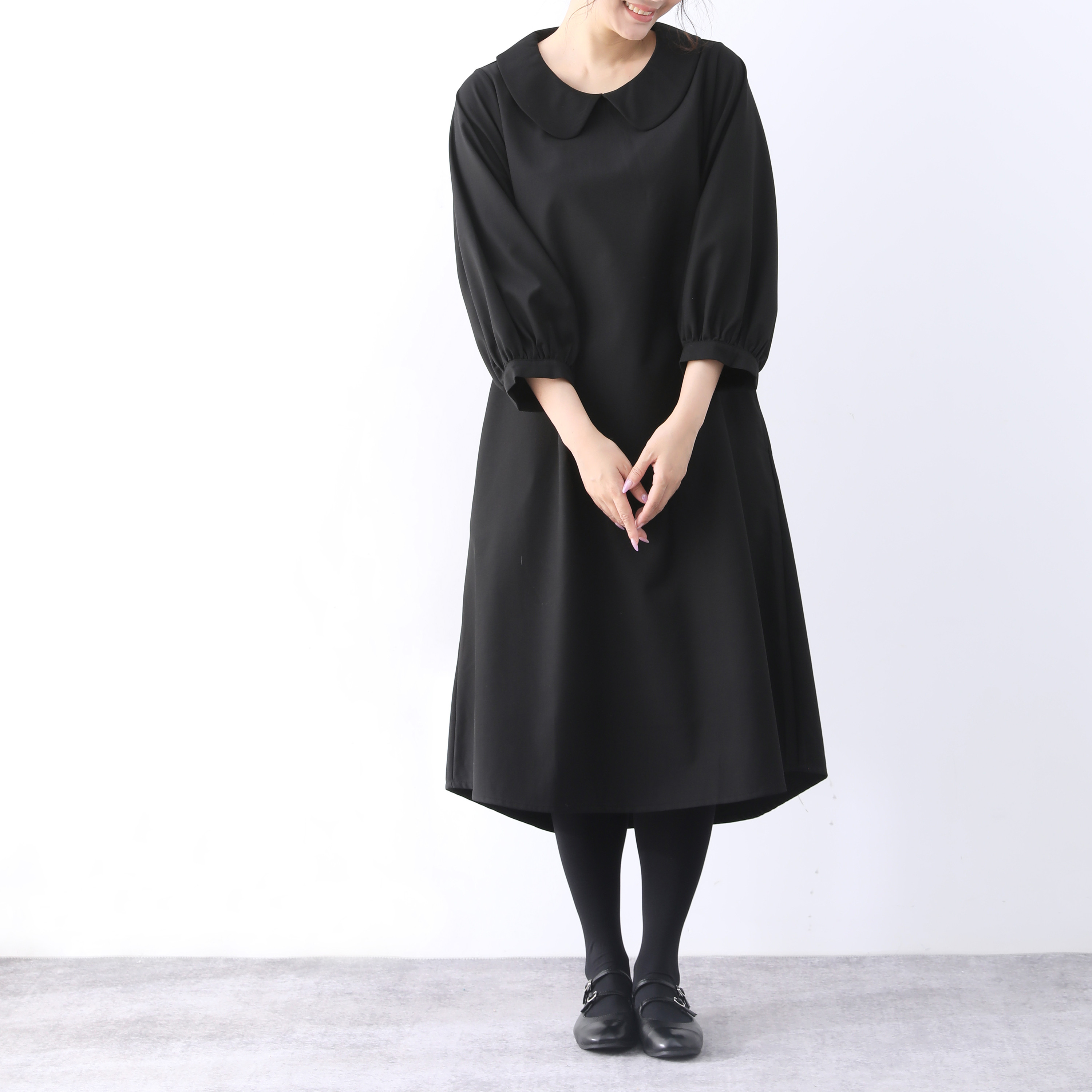 【即納】裾上げ無料♪サイズオーダー可♪全18色　フォーマル　Aライン　ワンピース