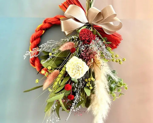 早割り＊おうち時間＊手作りキット＊ドライフラワースワッグお正月