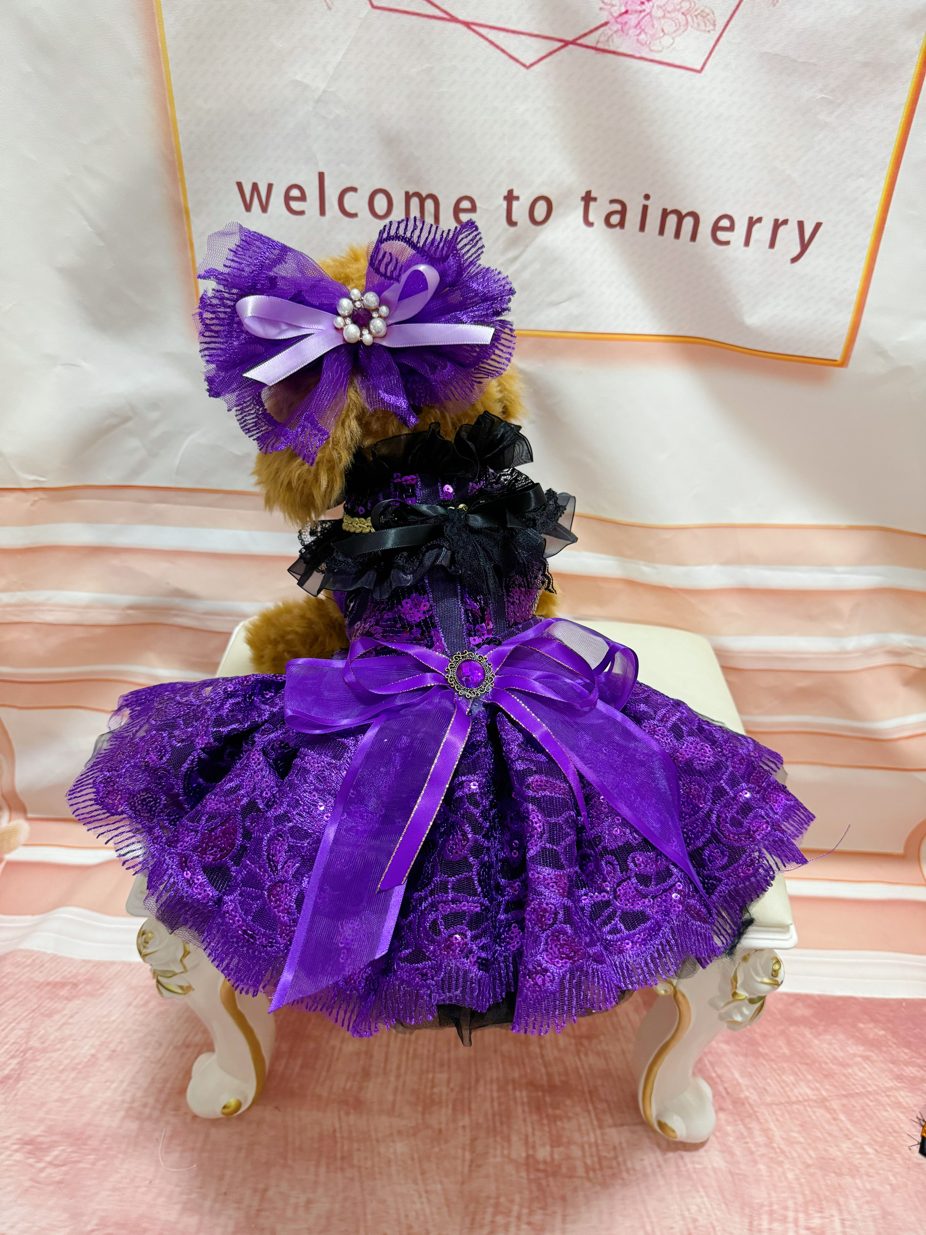 セット品エレガントなハロウィンドレス＆おリボンセット