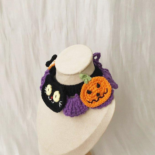 EMY's Gallery 猫襟 ワンちゃん襟 首輪 カギ編み 犬襟 つけ襟