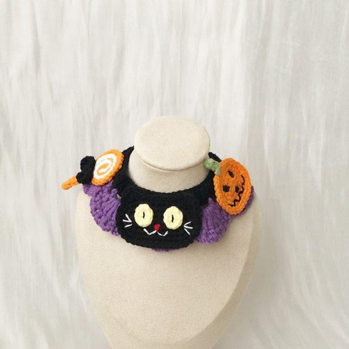 EMY's Gallery 猫襟 ワンちゃん襟 首輪 カギ編み 犬襟 つけ襟