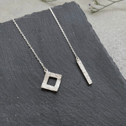 ネックレス ラリエット シルバー 長さ調節 シンプル レディース アレルギー対応 おしゃれ 人気 4枚目の画像