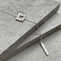 ネックレス ラリエット シルバー 長さ調節 シンプル レディース アレルギー対応 おしゃれ 人気 7枚目の画像