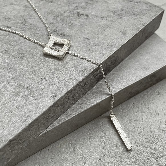 ネックレス ラリエット シルバー 長さ調節 シンプル レディース アレルギー対応 おしゃれ 人気 7枚目の画像