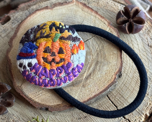 NSKY様 ハロウィン じゃらじゃら ビーズ ヘアゴム☆ハンドメイド NSKY様 ハロウィン じゃらじゃら ビーズ ヘアゴムハンドメイド