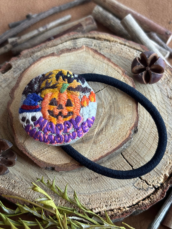 NSKY様 ハロウィン じゃらじゃら ビーズ ヘアゴム☆ハンドメイド 1834148602.jpg?1696064519