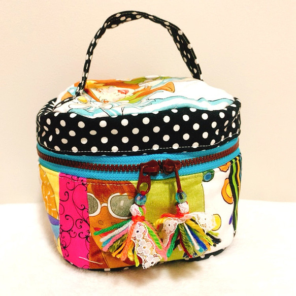 SALE！！一点物 カラフルでオシャレなロラライハリス バニティバッグ