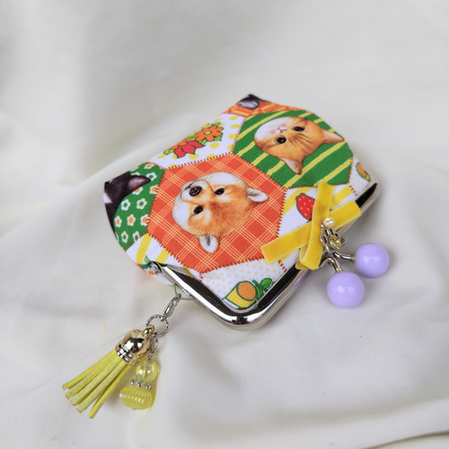 コヤンイサムチョン☆がま口☆便利サイズポーチ☆ハンドメイド