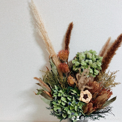 レア四季島ドライフラワーアレンジメント 楽天市場】PD コルクグラス フラワーアレンジ L IF-131ドライ