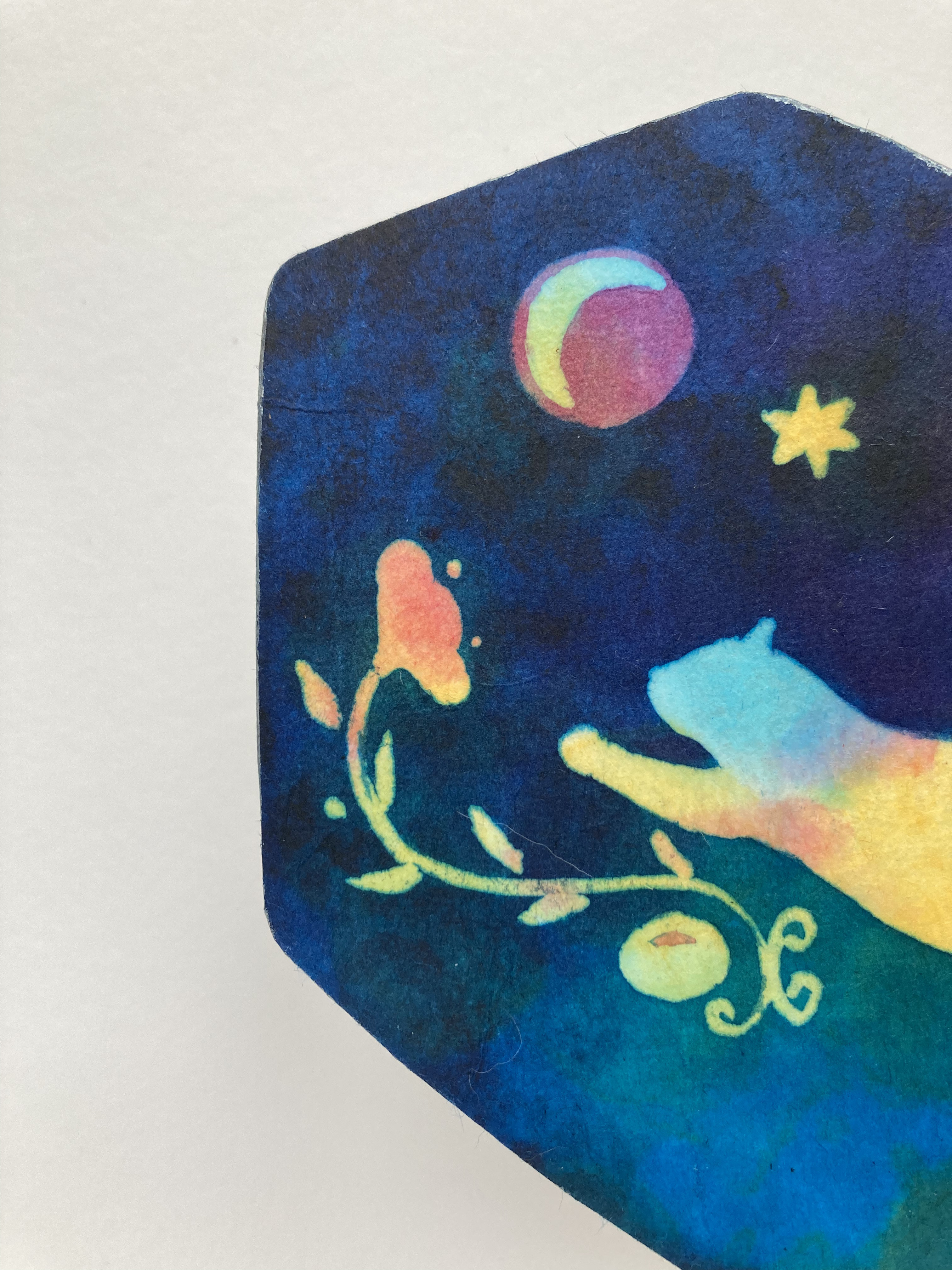 * Night lamp 「 月の船  」